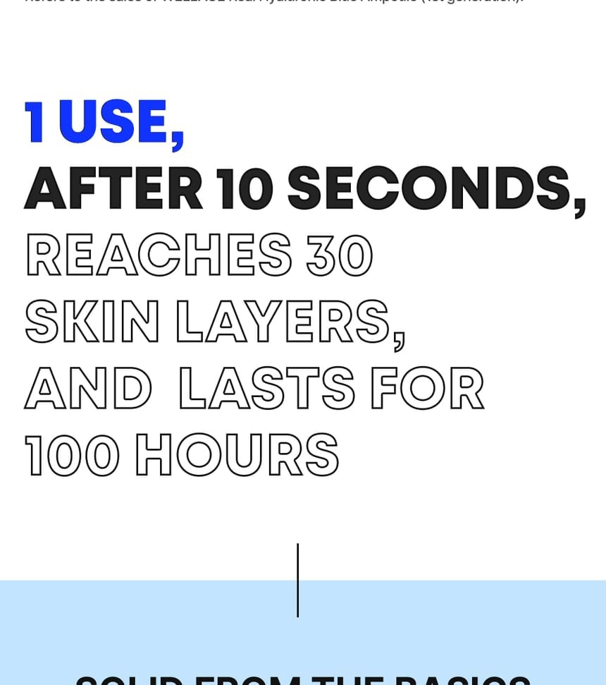 WELLAGE - Real Hyaluronic Blue 100 Ampoule