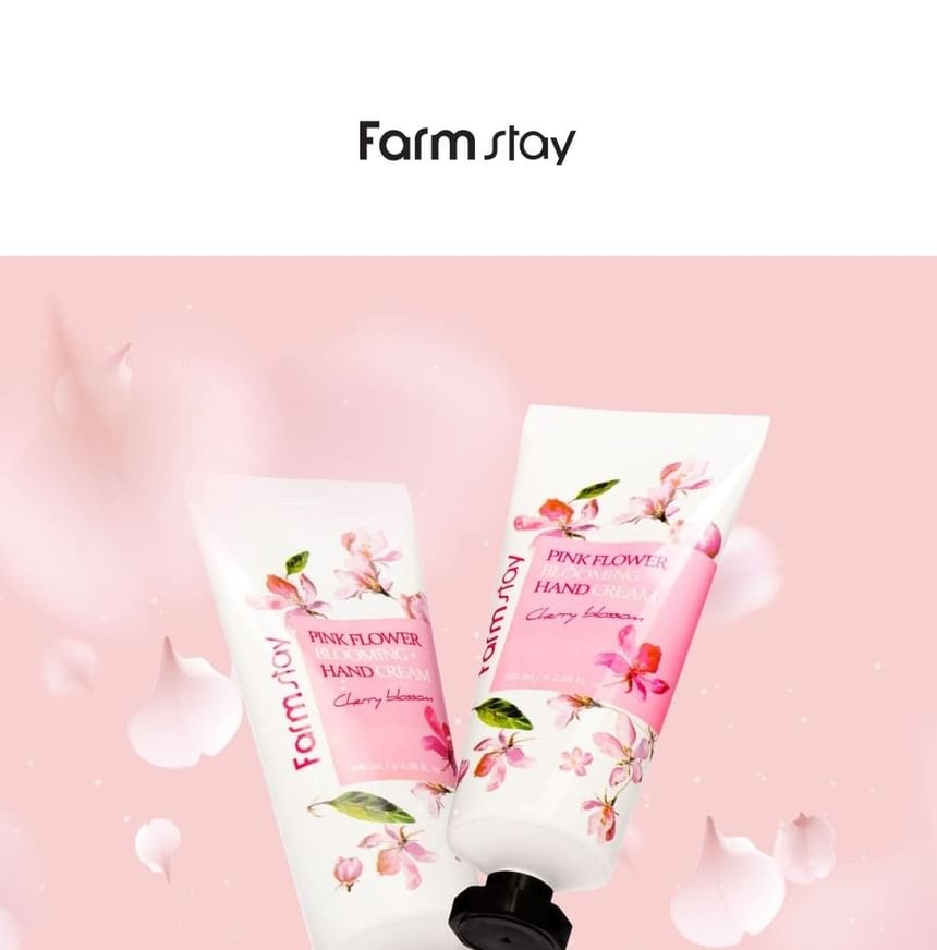 Farmstay - Pink Flower Blooming Hand Cream - 4 Types (Water Lily)