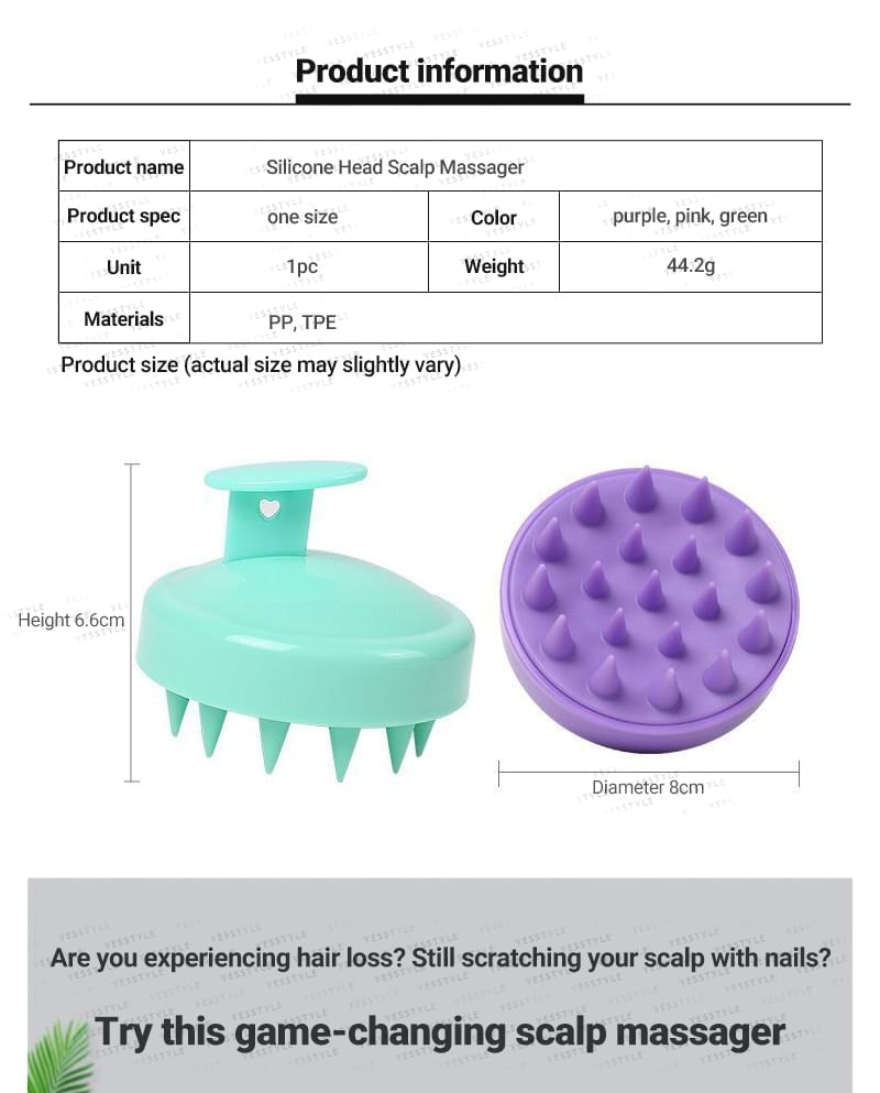 HATHA - Silicone Head Scalp Massager