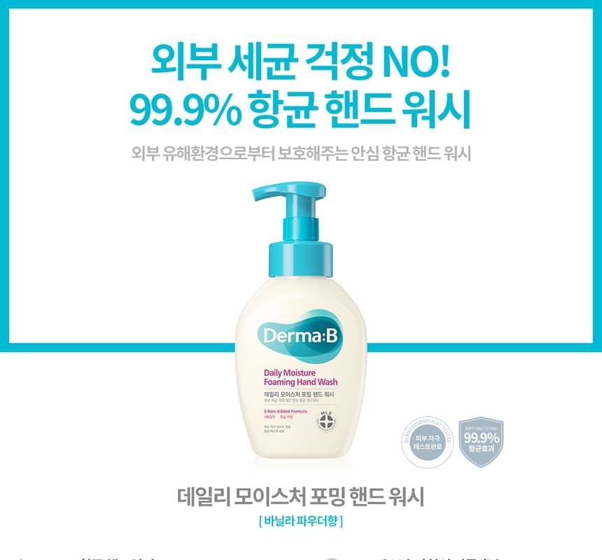 Derma: B - Daily Moisture Foaming Hand Wash (500ml)