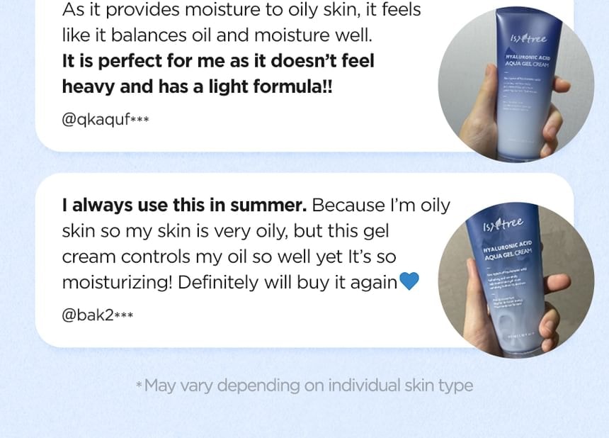 Isntree - Hyaluronic Acid Aqua Gel Cream