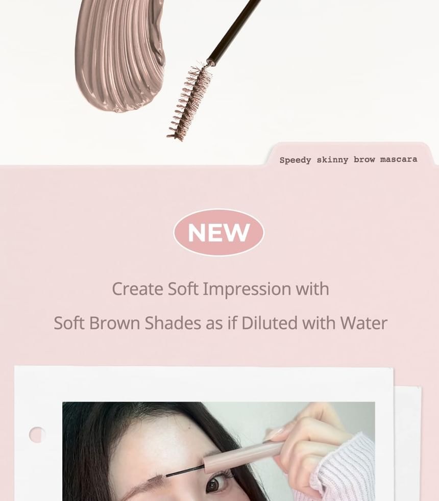peripera - Speedy Skinny Brow Mascara - 11 Colors