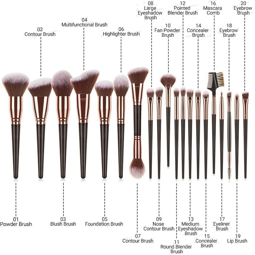 Violeta - Makeup Brush / Dual Head Makeup Brush (various designs)