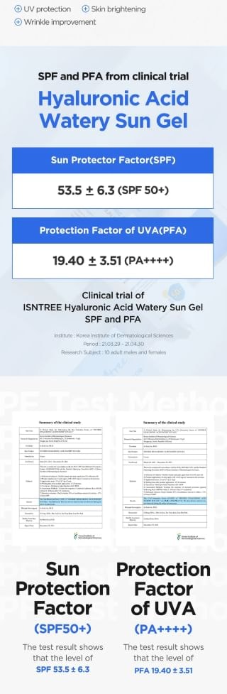 Isntree - Hyaluronic Acid Watery Sun Gel Set