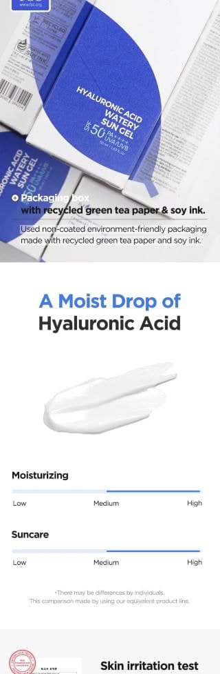 Isntree - Hyaluronic Acid Watery Sun Gel Set