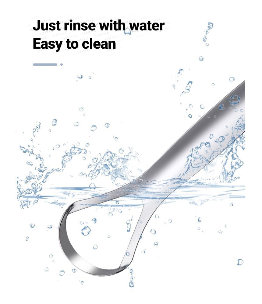 MyHome - Stainless Steel Tongue Scraper with Case