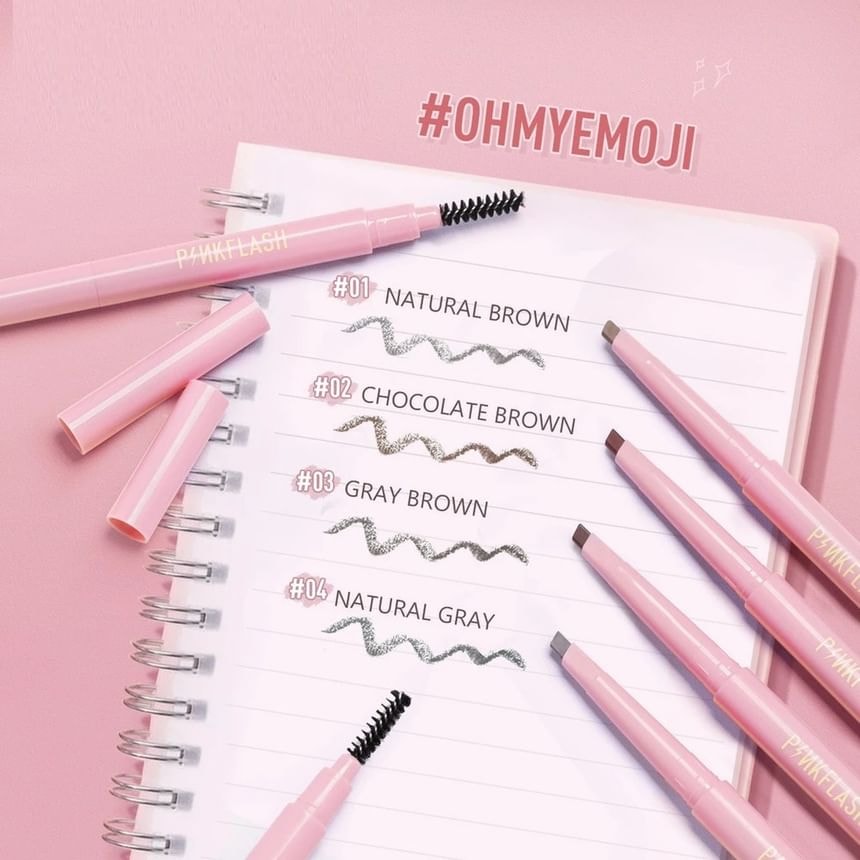 PINKFLASH - Waterproof Auto Eyebrow Pencil - 4 colours