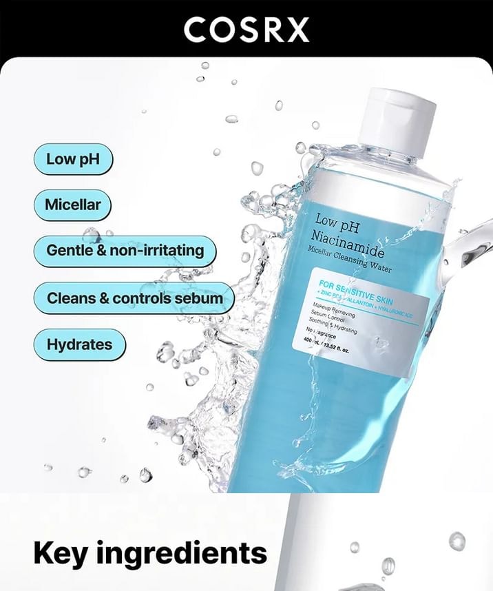 COSRX - Low pH Niacinamide Micellar Cleansing Water