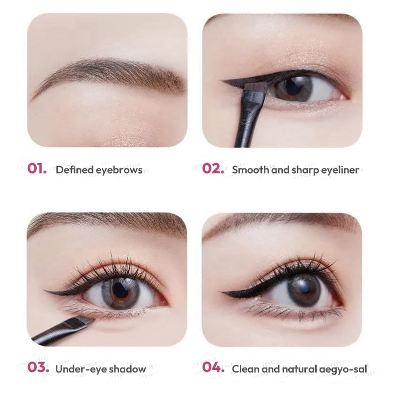Fondes - Angled Eye Makeup Brush (various designs) / Set