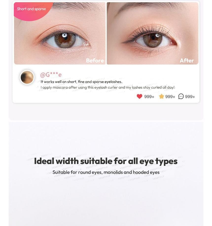 Puremantis - Plastic Eyelash Curler (various designs)