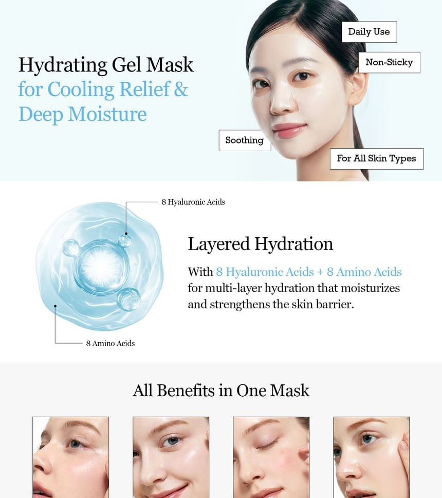 ROUND LAB - 1025 Dokdo Hydrating Water Gel Mask