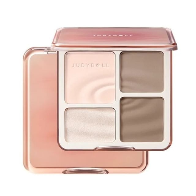 Judydoll - 2 IN 1 Highlighter Contour Palette - 4 Colors