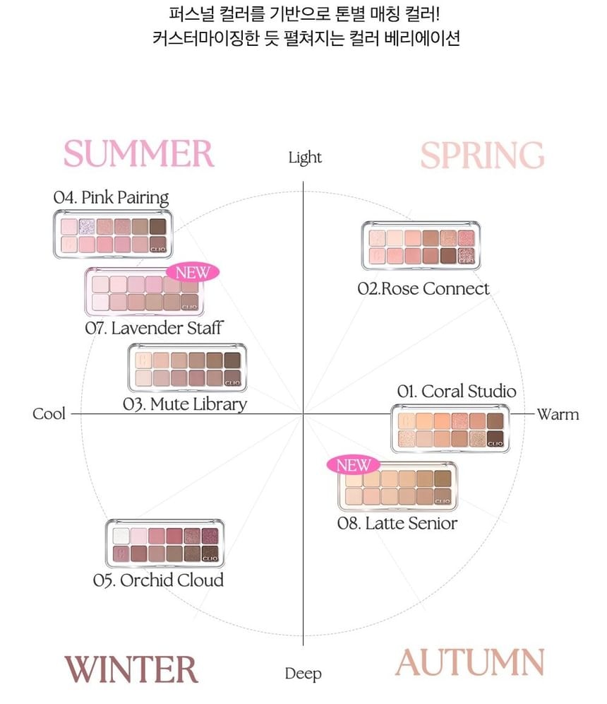 CLIO - Pro Eye Palette Air - 4 Types