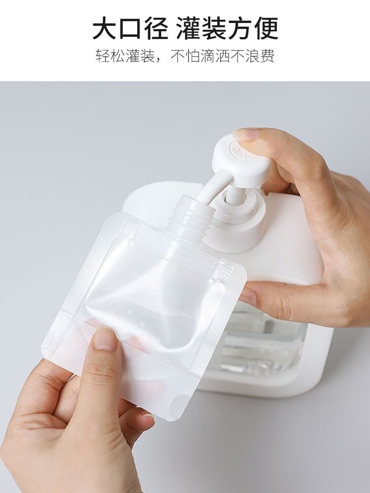 Lazy Corner - Lettering Transparent PET Travel Soft Bottle (Various Designs) / Label Sticker