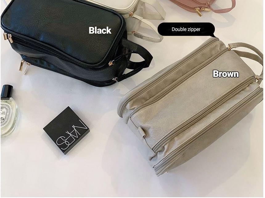 Buttermilk - Large Capacity Cosmetic Makeup Bag