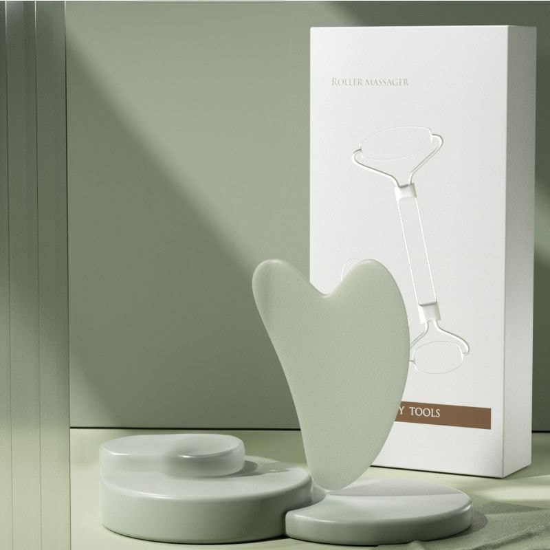 Buttermilk - Resin Face Massage Roller / Gua Sha Scraper