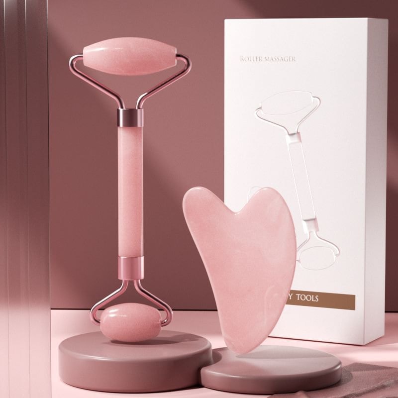 Buttermilk - Resin Face Massage Roller / Gua Sha Scraper