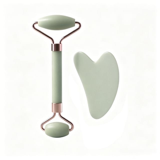 Buttermilk - Resin Face Massage Roller / Gua Sha Scraper
