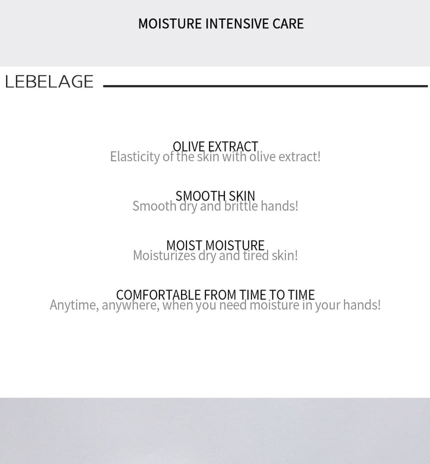 LEBELAGE - Daily Moisturizing Hand Cream - 5 Types (Snail)