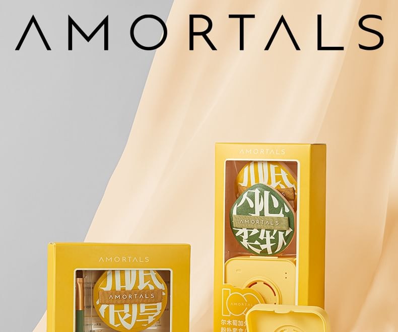 AMORTALS - Perfect Powder Puff Set with Case (XL (large water drop puff*2 & case)