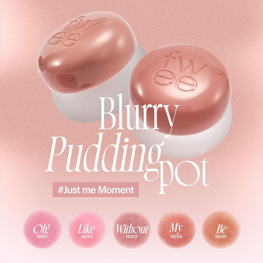 fwee - Lip&Cheek Blurry Pudding Pot - 35 Colors