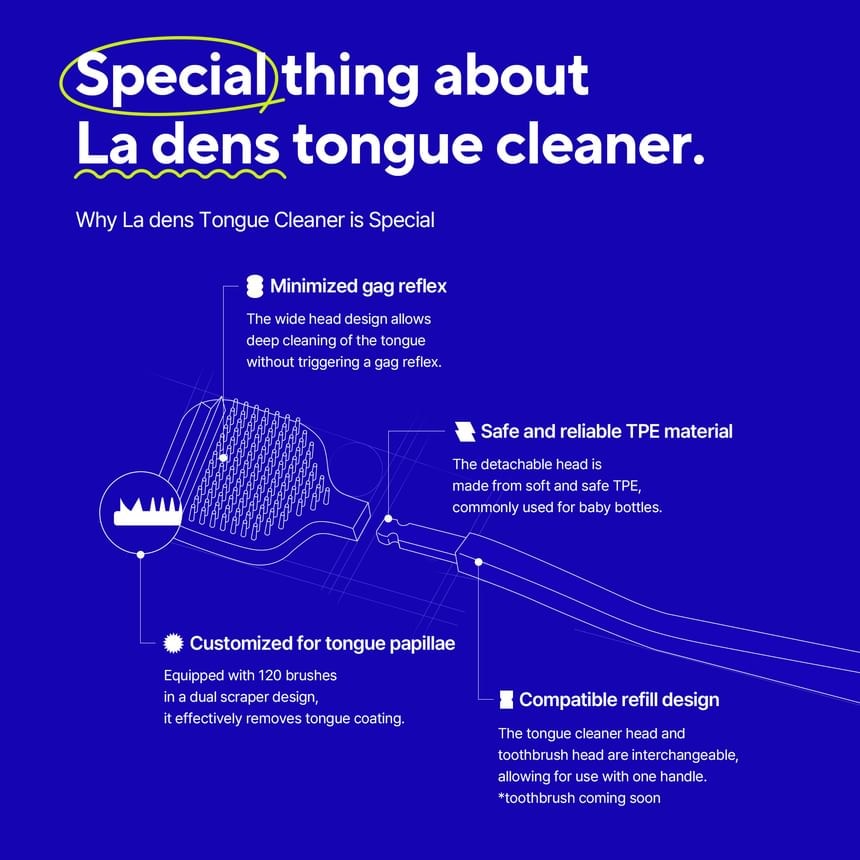 Parnell - La dens Better Tongue Cleaner - 4 Colors (White)
