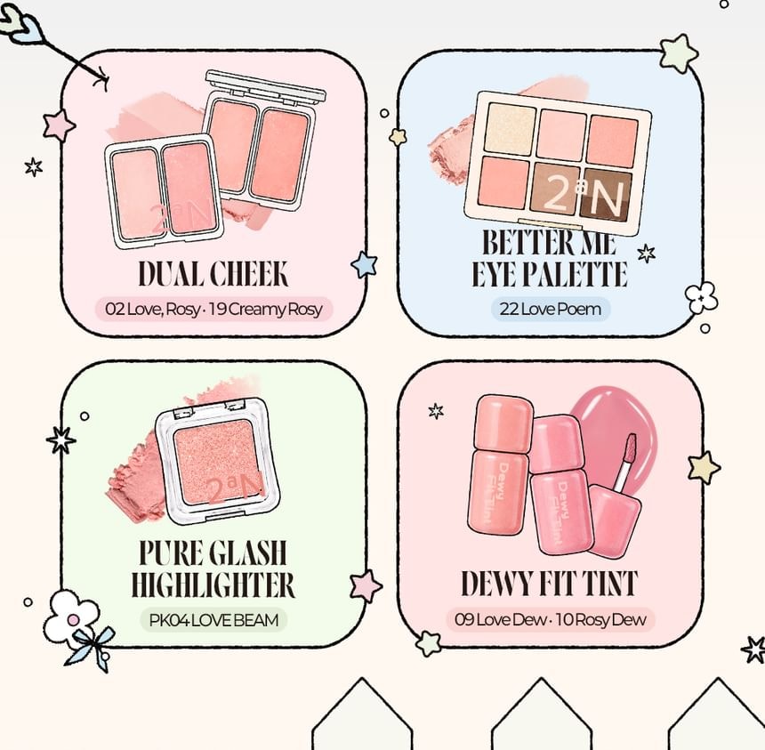 2aN - Pure Glash Highlighter - 15 Colors