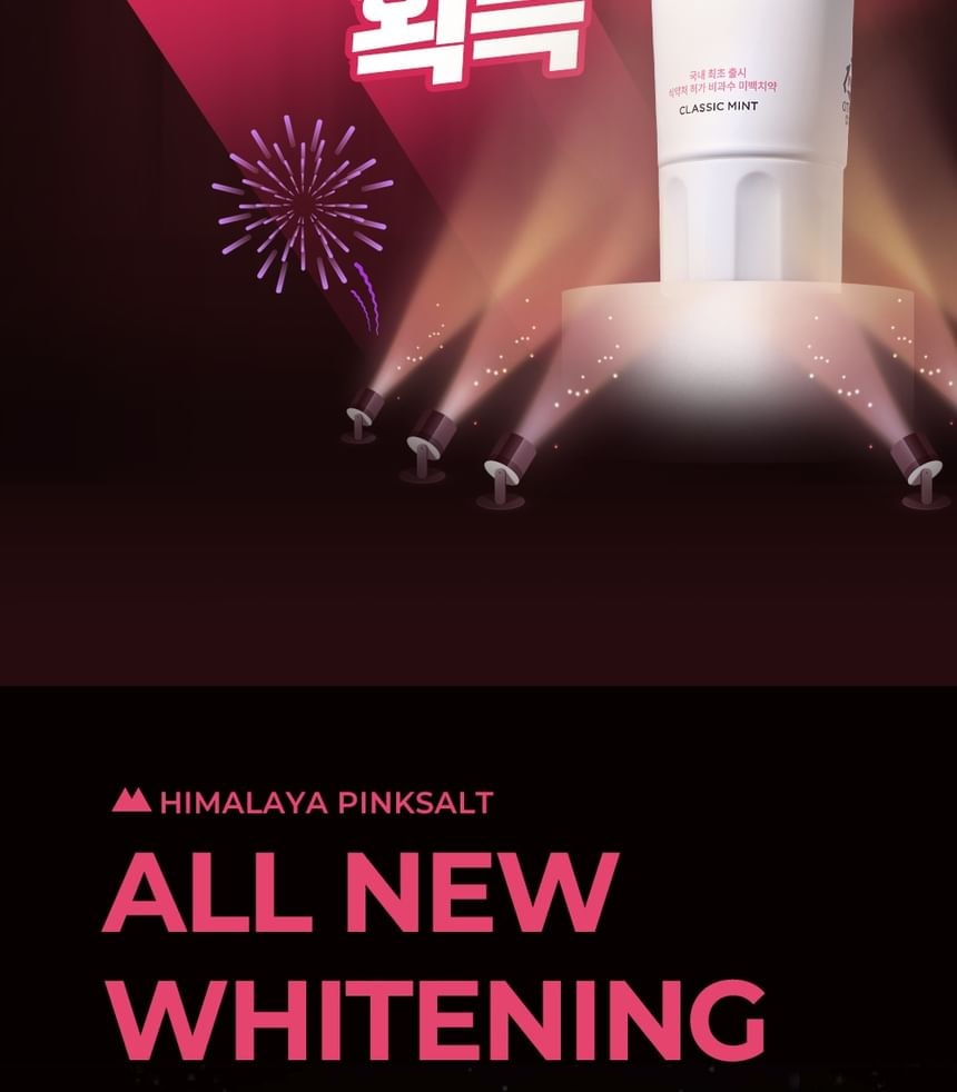 HIMALAYA PINKSALT - Whitening Toothpaste - 2 Types (Classic Mint)