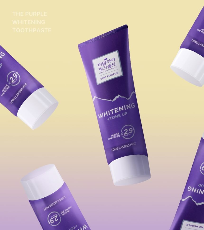 HIMALAYA PINKSALT - The Purple Whitening Tone Up Toothpaste