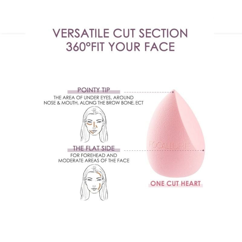 FOCALLURE - Match Max Make Up Sponge - One Cut Heart