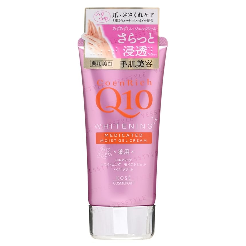 Kose - CoenRich Q10 Whitening Moist Gel White Floral Hand Cream (80g)