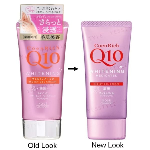 Kose - CoenRich Q10 Whitening Moist Gel White Floral Hand Cream (80g)