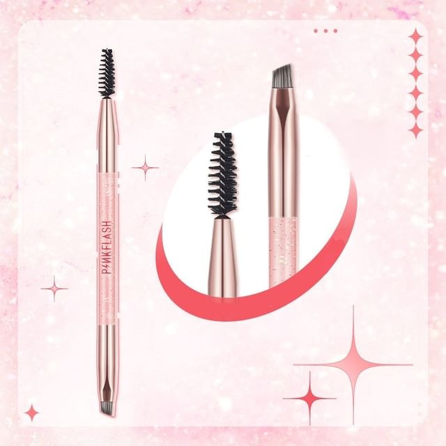 PINKFLASH - Dual-Ended Eyebrow Brush
