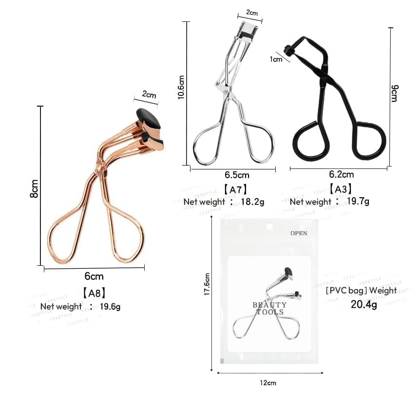 Lashie - Stainless Steel Eyelash Curler (Various Designs)
