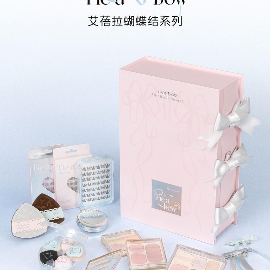everbab - Bow Series Milk Skin Air Cushion Puff Set