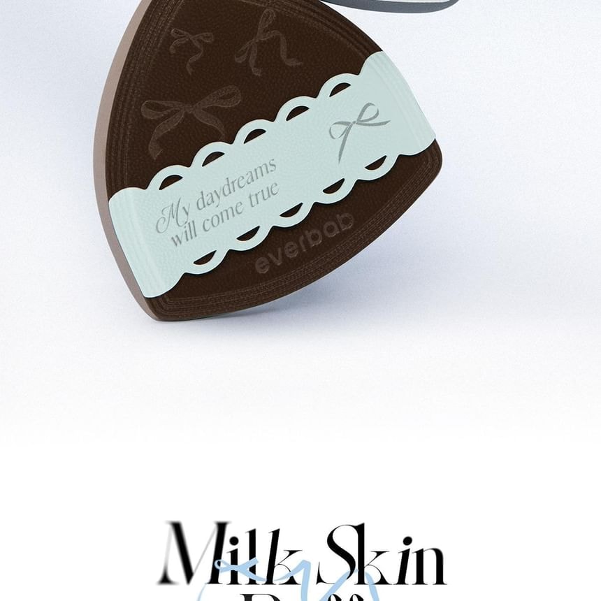 everbab - Bow Series Milk Skin Air Cushion Puff Set