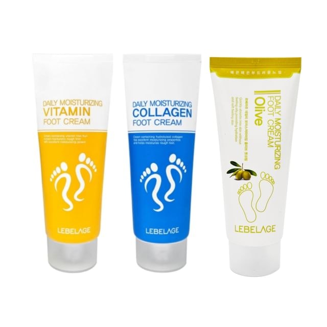 LEBELAGE - Daily Moisturizing Foot Cream - 3 Types
