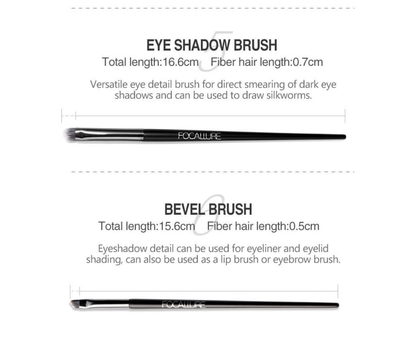 FOCALLURE - 6 pcs Makeup Brush Set