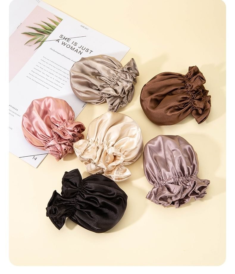 Worthbuy - Set: Plain Sleeping Hair Curling Rod + Hair Bun Maker