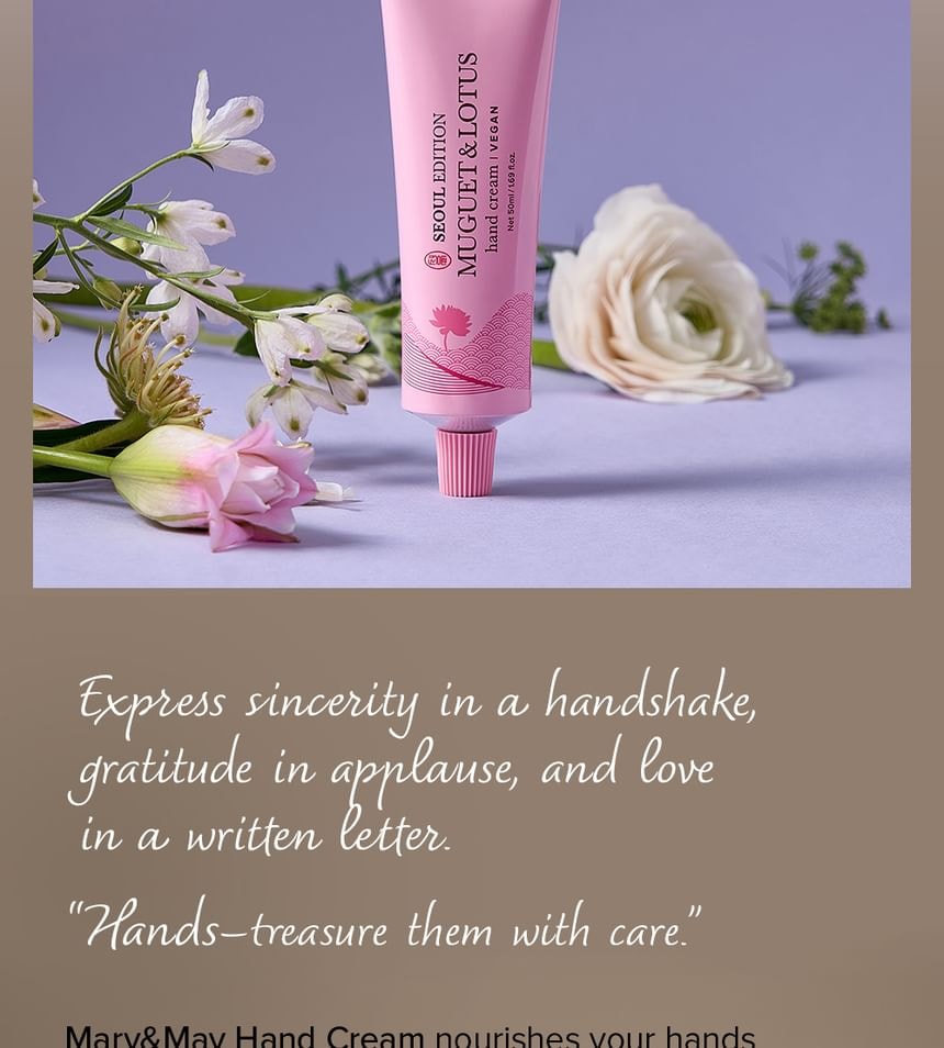 Mary&May - Muguet & Lotus Hand Cream (50ml)
