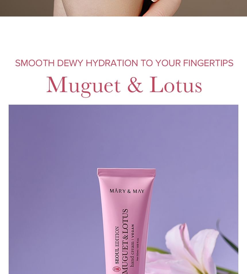 Mary&May - Muguet & Lotus Hand Cream (50ml)