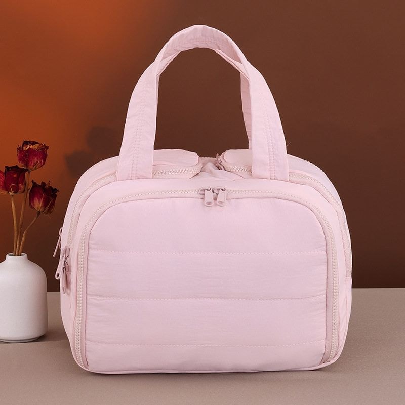 Buttermilk - Large Capacity Cosmetic Makeup Bag / Toiletry Bag