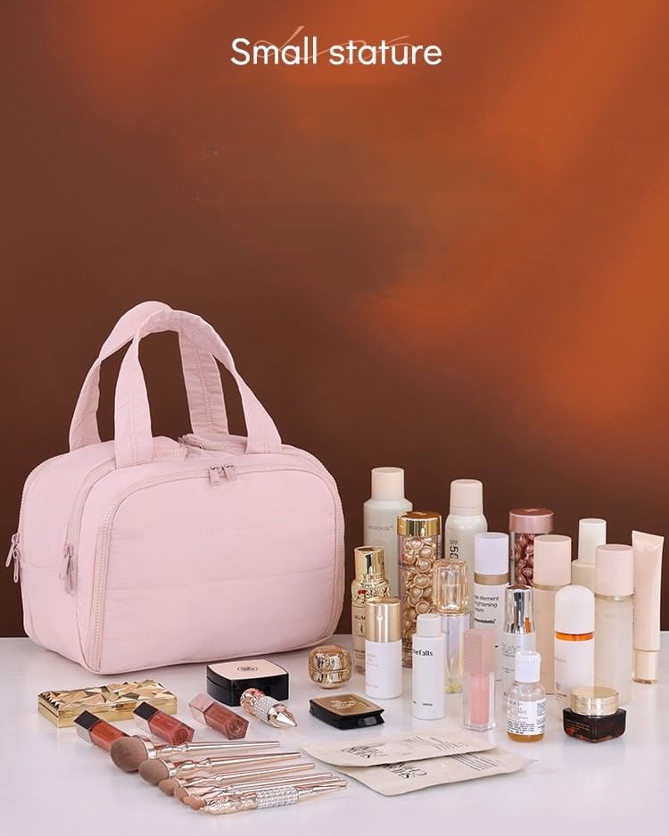 Buttermilk - Large Capacity Cosmetic Makeup Bag / Toiletry Bag