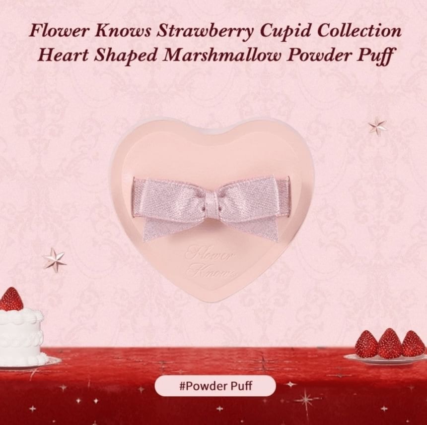 Flower Knows - Heart Shaped Marshmallow Powder Puff