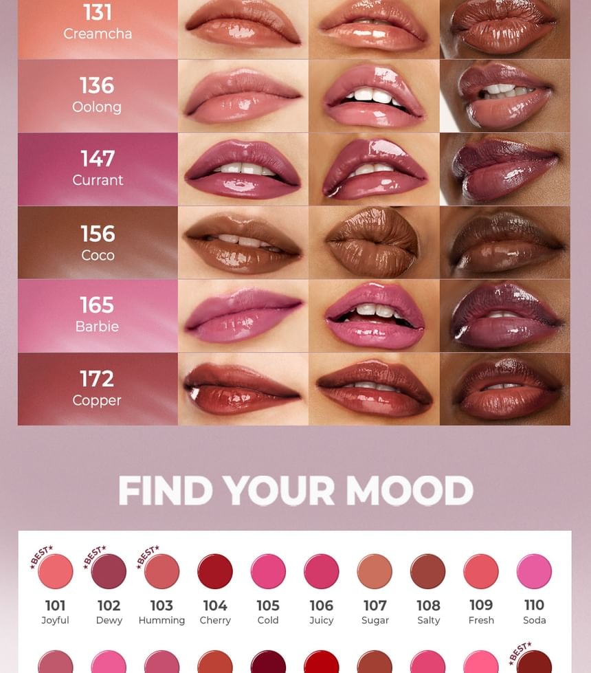 Laka - Fruity Glam Tint Mini - 80 Colors
