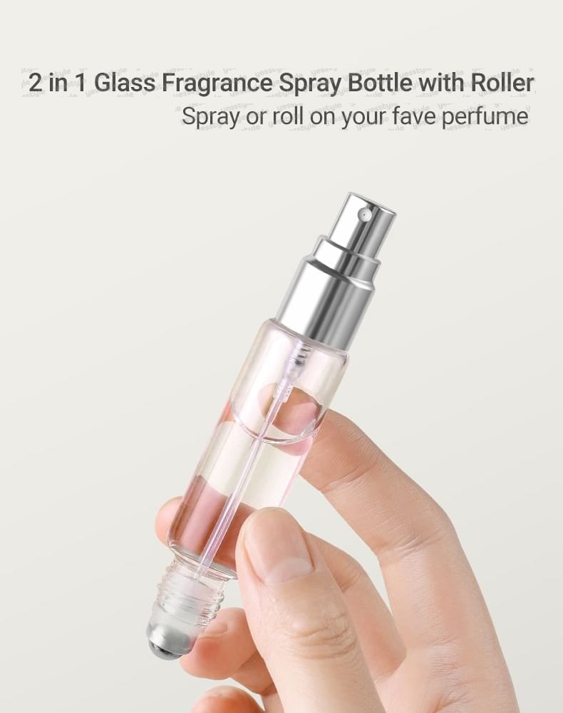 Kochanie - Set of 2: 2 in 1 Glass Fragrance Spray Bottle with Roller / Set