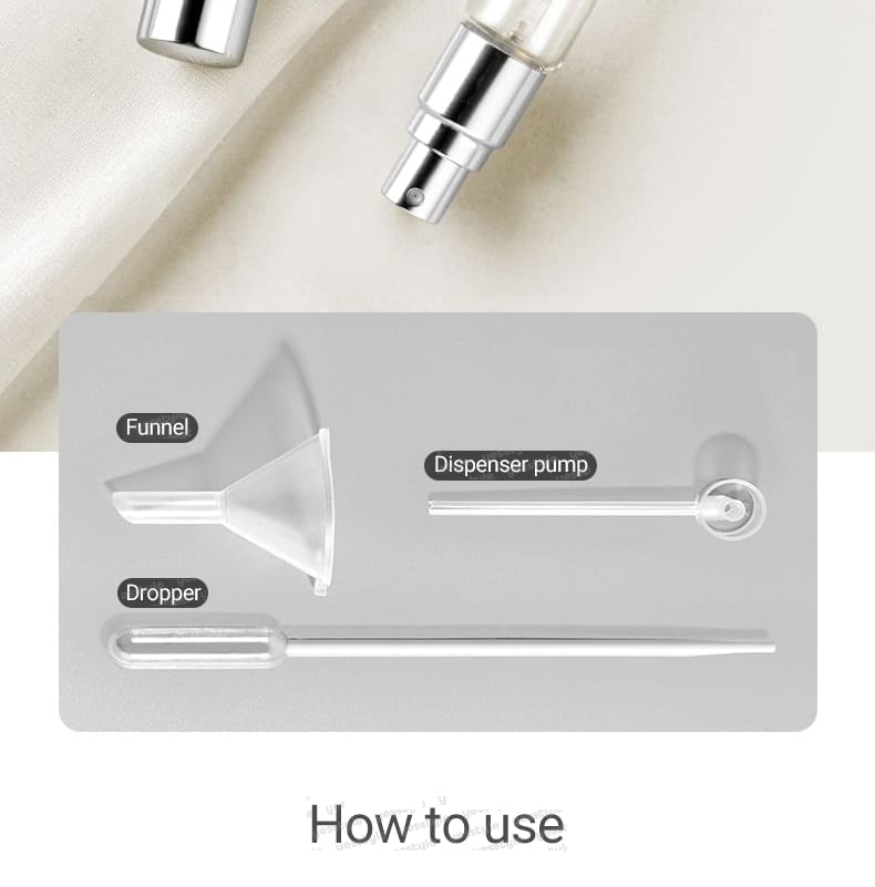 Kochanie - Set of 2: 2 in 1 Glass Fragrance Spray Bottle with Roller / Set
