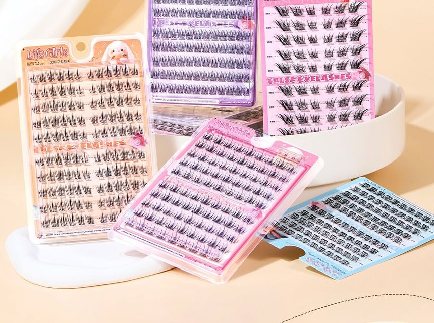 LuxeFlutter - Glue-free Multipack False Eyelashes Cluster (Various Designs)