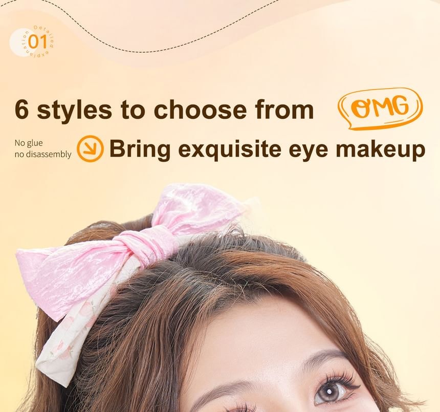 LuxeFlutter - Glue-free Multipack False Eyelashes Cluster (Various Designs)