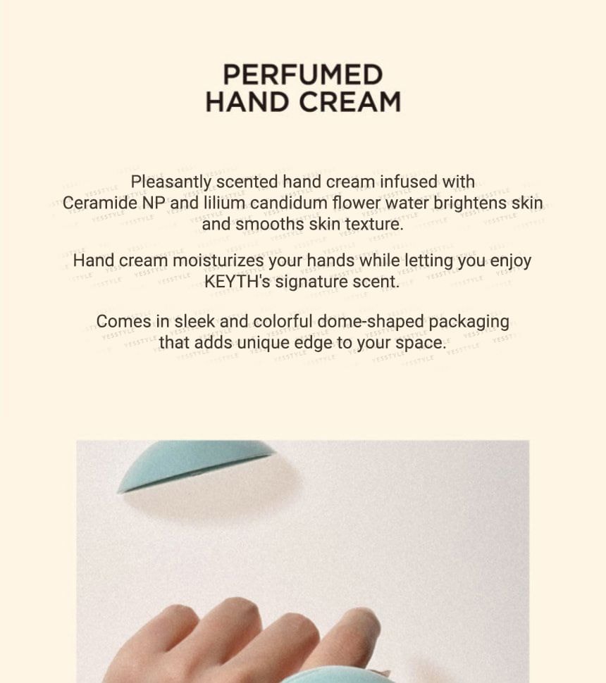 KEYTH - Perfumed Hand Cream - 7 Types (At Her Apartment)